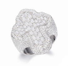 Load image into Gallery viewer, Baguette Cross Ring