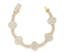 Load image into Gallery viewer, Cuban Clover Bracelet (6mm/8mm)