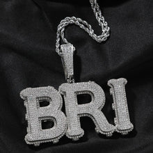 Load image into Gallery viewer, Big Heart Studded Name Pendant