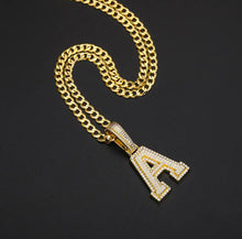 Load image into Gallery viewer, Small Single Letter Block Pendant