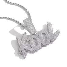 Load image into Gallery viewer, 2 Layer Brush Name Pendant