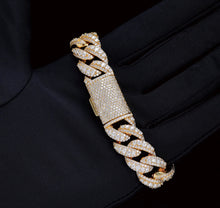 Load image into Gallery viewer, 3 Row Cuban Bracelet (14mm/18mm/22mm)