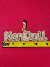 Load image into Gallery viewer, Small baguette Name Pendant