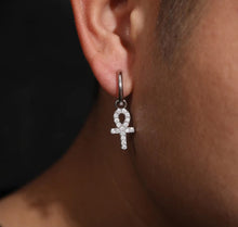 Load image into Gallery viewer, Hoop Ankh Earrings