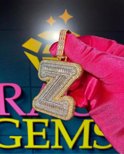 Load image into Gallery viewer, Jumbo Single Letter Baguette Pendant