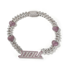 Load image into Gallery viewer, Kim K. Cuban Heart Name Necklace