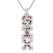 Load image into Gallery viewer, Pear Stone Name Pendant
