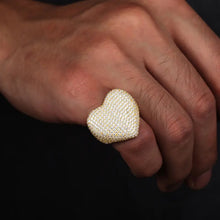 Load image into Gallery viewer, 925 Silver Heart/Broken Heart Ring