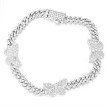 Load image into Gallery viewer, 6mm Butterfly Cuban Bracelet