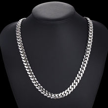 Load image into Gallery viewer, Solid Cuban Link Necklace (6mm/8mm/10mm)