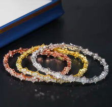 Load image into Gallery viewer, 3mm Cross Tennis bracelet