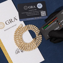 Load image into Gallery viewer, Single Row Prong Cuban Link Necklace (6mm/8mm)