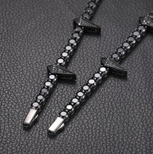 Load image into Gallery viewer, Black Panther Tennis Necklace