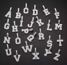 Load image into Gallery viewer, Small Single Letter Block Pendant