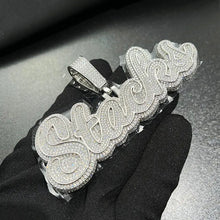 Load image into Gallery viewer, Cursive Triple Layer Name Pendant