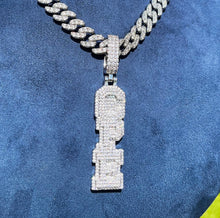 Load image into Gallery viewer, Small Block Triple Layer Name Pendant