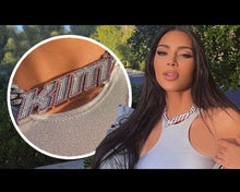 Load image into Gallery viewer, Kim K. Cuban Heart Name Necklace