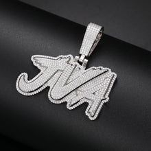 Load image into Gallery viewer, Triple Layer Brush Name Pendant