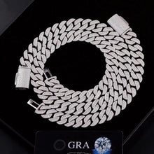 Load image into Gallery viewer, Round Baguette Cuban Necklace (16mm/18mm)