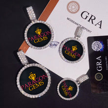 Load image into Gallery viewer, Iced Bail Photo Pendant (Multiple Sizes)