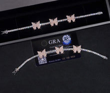Load image into Gallery viewer, Tennis Bracelet w/ Butterfly charm