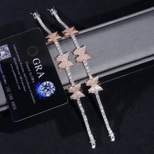Load image into Gallery viewer, Tennis Bracelet w/ Butterfly charm