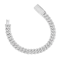 Load image into Gallery viewer, 2 Row Prong Cuban Link Bracelet (8mm/10mm/12mm/14mm/20mm)