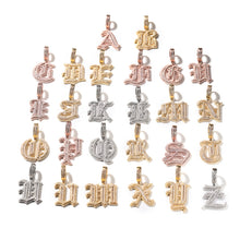 Load image into Gallery viewer, Iced Out Old English Name Pendant