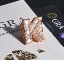 Load image into Gallery viewer, Baguette Single Letter Ring