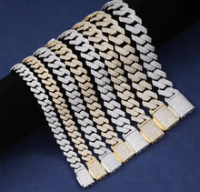 Load image into Gallery viewer, Cuban Link Prong Necklace (10mm-20mm)