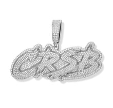 Load image into Gallery viewer, Triple Layer Brush Name Pendant