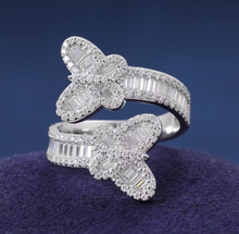 Load image into Gallery viewer, Butterfly Baguette Ring