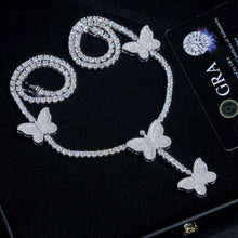 Load image into Gallery viewer, Butterfly Tennis Necklace