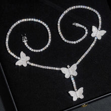 Load image into Gallery viewer, Butterfly Tennis Necklace