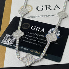 Load image into Gallery viewer, 3mm Clover Tennis Necklace