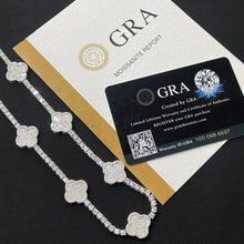 Load image into Gallery viewer, 3mm Clover Tennis Necklace