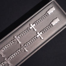 Load image into Gallery viewer, 6mm Cross Cuban Bracelet