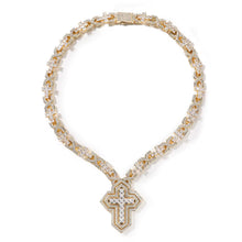 Load image into Gallery viewer, Square Infinity Cross Necklace (20mm)