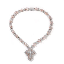 Load image into Gallery viewer, Square Infinity Cross Necklace (20mm)