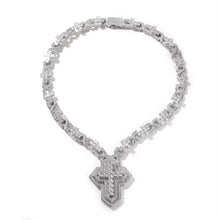 Load image into Gallery viewer, Square Infinity Cross Necklace (20mm)