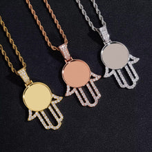 Load image into Gallery viewer, Hamsa Hand Photo Pendant