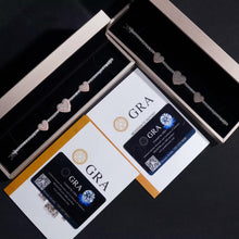 Load image into Gallery viewer, Tennis Bracelet w/ Heart charm