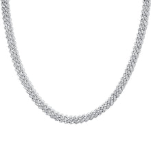 Load image into Gallery viewer, Single Row Prong Cuban Link Necklace (6mm/8mm)