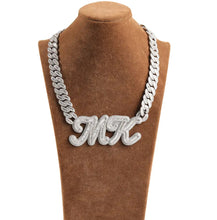 Load image into Gallery viewer, Connected Big Baguette Name Chain