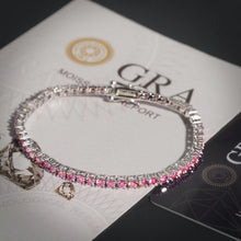 Load image into Gallery viewer, Pink Princess Tennis Bracelet