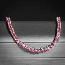 Load image into Gallery viewer, Pink Princess Tennis Bracelet