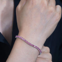 Load image into Gallery viewer, Pink Princess Tennis Bracelet