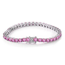 Load image into Gallery viewer, Pink Princess Tennis Bracelet