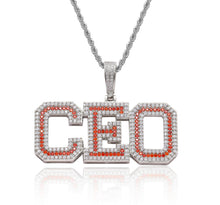 Load image into Gallery viewer, Blue/Red/Green/Pink Varsity Name Pendant