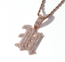 Load image into Gallery viewer, Iced Out Old English Name Pendant